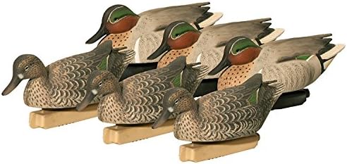 FA Gunners Hd Green-Wing Teal Decoys, 6 Pack
