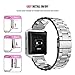 Oitom Metal Bands Compatible with Fitbit Blaze Large,Frame Housing+Stainless Steel Bracelet Replacement Accessory Strap Watch Band for Smart Fitness Watch Silver