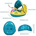 LAMASTON Baby Pool Float with Canopy Inflatable Swimming Floats for Kids, Baby Swimming Ring Pool Toys for Toddlers (Style A)