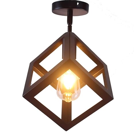 Winretro Industrial Retro Edison Mini Metal Cage High
