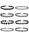 Mudder Lace Choker Necklaces Velvet Stretch Tattoo Choker Necklaces, Black, 8 Pieces