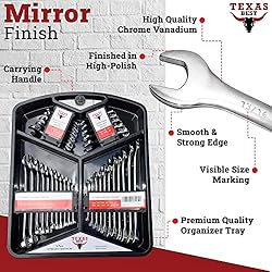 Texas Best Chrome Vanadium Steel Combination Wrench