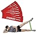 Synergee 10 Pack Mini Band Resistance Loop Exercise Bands Red XX-Heavy Resistance