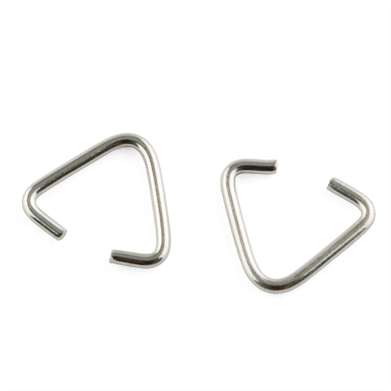 E-outstanding 100-Pack Triangle Open Rings 13x10mm Metal Split Rings for Jewelry Making