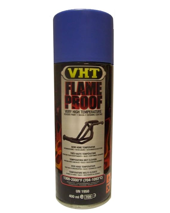 VHT Lack GSP110 Auspuff u.- Krümmerlack Flame Proof Blau matt hitzebeständig bis 1093°C (EUR 39,75/L)