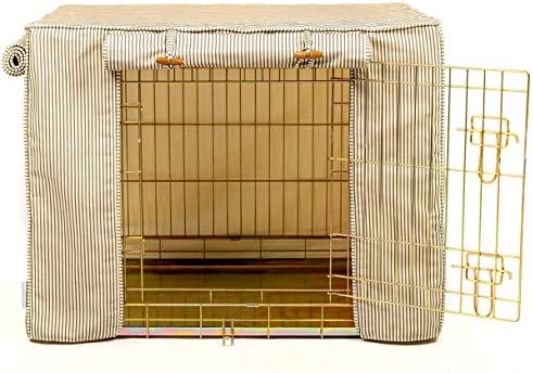 gold dog crate