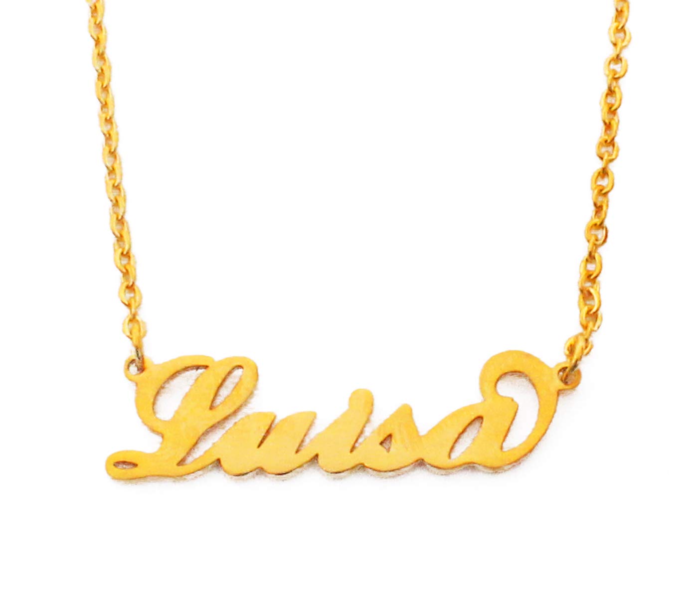 Kigu Luisa Personalised Name Necklace - Gold Tone Packaging