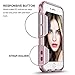 iPhone 6S Case, iPhone 6 Case, AmiCool Scratch-Resistant Clear Back Cover & PC Frame, Shock-Absorbent Soft Rubber Bumper Case for Apple iPhone 6/6s 4.7 inch -Rose Gold