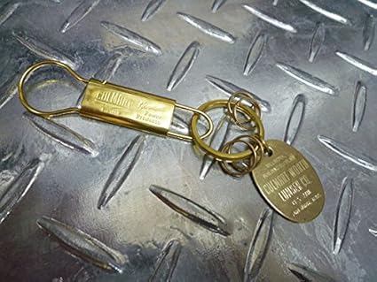 Amazon 日本製 真鍮製 アメリカン キーリング 1124 キーホルダー カギ 鍵 真鍮 ホーム キッチン