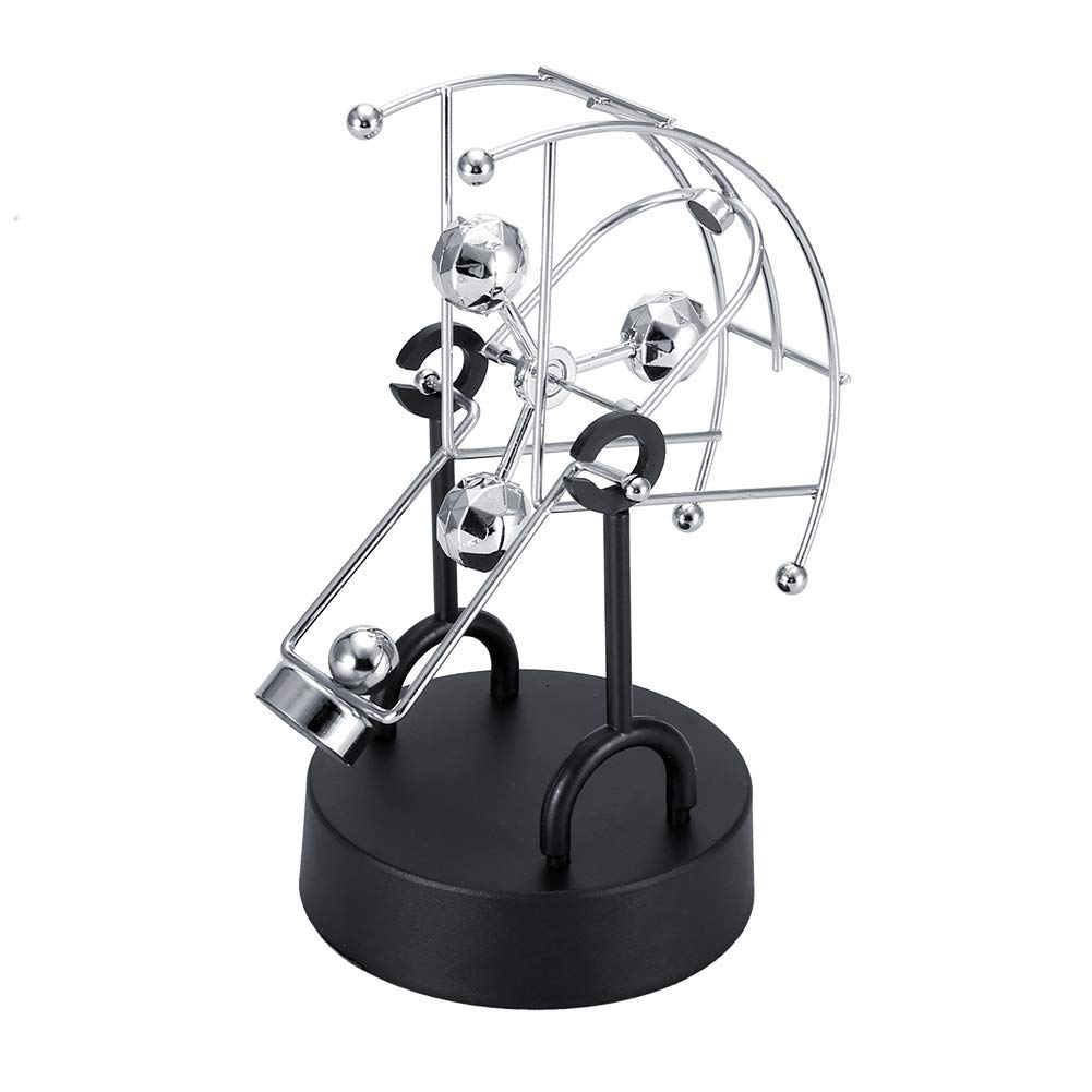 Science Desktop Toys, Semi-globe shape Revolving Gadget Perpetual Motion Desk Office Decor Physics Science Art Toy