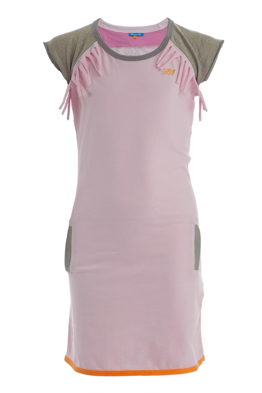 light pink fringe dress