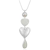 GexoOmgo Long Sweater Necklaces for Women Fashion Heart Shaped Pendant Y Statement Chain Necklace for Girls