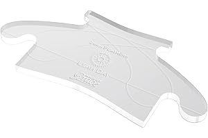 Feather Quilting Ruler Template – 1/4" Thick Longarm Quilting Ruler by The Grace Company – Free Motion Quilting Accessory for