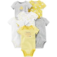 Simple Joys by Carter's Baby 6-Pack Embellished Short-Sleeve Bodysuit