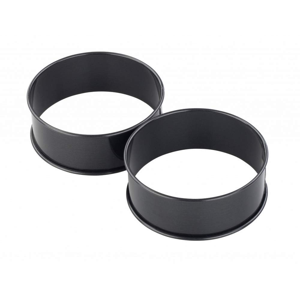 Chef Aid Non-Stick Poachette Ring, Set of 2 Egg Rings, Ideal for Frying and Poaching and can Also be Used for producing Homemade Yorkshire Puddings and Crumpets, Dishwasher Safe