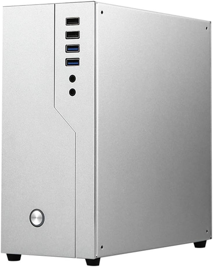 Lodokdre Mini ITX Aluminum HTPC Office Desktop PC Case Single Slot PCIE Silver