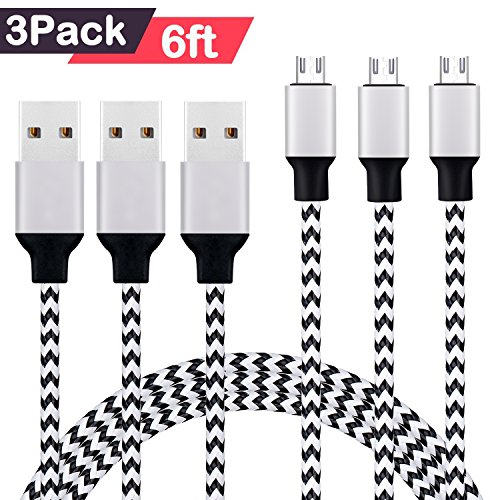 Micro USB Cable, Xcords USB 2.0 to Micro USB Android Charger Cable, High Speed USB Sync and Charging Cord for Android Phones, Tablets, PS4, Xbox One and More(3Pack 6FT) Micro USB Cable, Xcords USB 2.0 to Micro USB Android Charger Cable, High Speed USB Sync and Charging Cord for Android Phones, Tablets, PS4, Xbox One and More(3Pack 6FT)