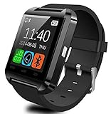 U8 Bluetooth Smart Watch Smart WristWatch with Remote Camera Pedometer Anti-lost Sleep Monitoring For Android IOS System (black)