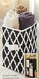 Better Homes and Gardens Collapsible Fabric Storage Cube - Black Lattice