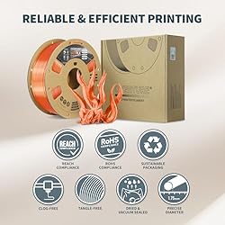 OVERTURE Silk Filament PLA 1.75mm Clog-Free Shiny