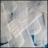 Vellum Glassines Stamp Wax Paper 600 Waxed Bags (32 mm) Choose A Color (White)