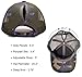 Beurlike Ponytail Baseball Cap High Bun Ponycap Adjustable Mesh Trucker Hats(Camo)