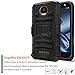 Moto Z Force Case, Moto Z Force Droid Case, NageBee [Heavy Duty] Armor Shock Proof Dual Layer [Swivel Belt Clip] Holster with [Kickstand] Combo Rugged Case for Motorola Moto Z Force Droid- Black