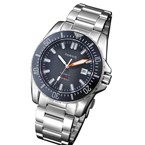 Parnis Men's Dive Watch 43mm Stainless Steel Band Jamaica Ubuy