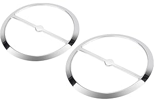 SHMTOOL 2PCS Motorcycle Speaker Trim Ring Set Compatible for Harley Electra Street Glide Tri Glide Ultra Limited 2014-Later,C