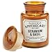 Paddywax Candles APG803 Apothecary Collection Soy Wax Blend Candle in Glass Jar, Medium, 8 Ounce, Geranium & Basil