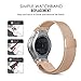 Gear S2 Watch Band, MoKo Milanese Loop Stainless Steel Mesh Bracelet Smart Watch Strap + Connector for Samsung Gear S2 SM-R720 & SM-R730 Smart Watch (NOT FIT Gear S2 SM-R735), Rose GOLD