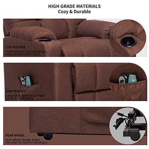 ERGOREAL Power Lift Chair Recliners for Elderly Heat&Massage Electric