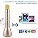 Microphone for Kids,Wireless Microphone Karaoke,Portable Bluetooth Microphone with Speaker,Karaoke Mic,Singing Machine for Phone iphone ipad Android Computer Smartphones (Gold)