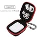 Meuxan zz556456 AirPods Storage Case Mini Earbud Carrying Pouch, Black/Red/Yellow/Purple, 4 Piece