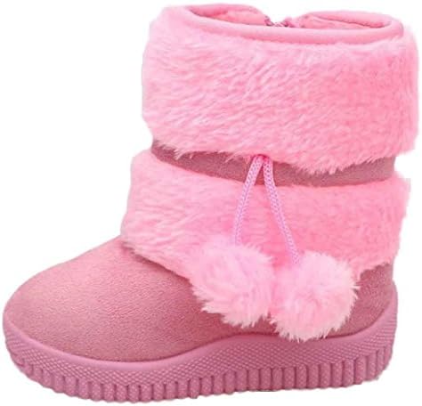 Bovake Baby Boots Toddler Newborn Soft Sole Anti-skid Pram Booties Socks 0-6 months,6-12,12-18,18-24 months,2-3 years, Girl Ball Cotton Winter Child Style Cotton Boot Warm Snow Boots