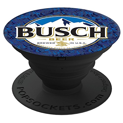Busch Blue Camo PopSockets Stand for Smartphones & Tablets PopSockets Grip and Stand for Phones and Tablets