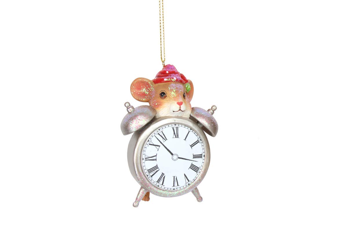 Gisela Graham Clock with Mouse Decoration
