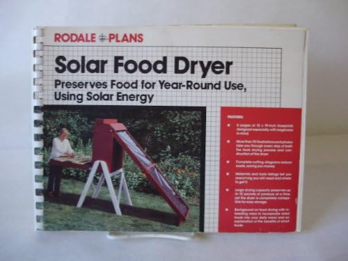 Solar Food Dryer: Preserves Food for Year-Round Use, Using Solar Energy Plastic Comb โ 1981