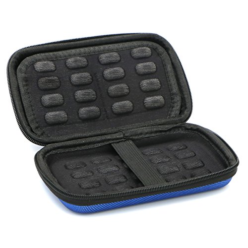 ineo Shockproof 2.5" External Hard Drive Portable EVA Case For Carrying 2.5 inch HDD SSD, USB Cable, SD Card, Flash Drives, and more