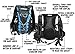 Live Infinitely Hydration Backpack with 2.0L TPU Leak Proof Water Bladder- 600D Polyester -Adjustable Padded Shoulder, Chest & Waist Straps- Silicon Bite Tip & Shut Off Valve- (Blue Edges)