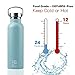 BOGI 20oz Insulated Water Bottle, Wide Mouth Stainless Steel Water Bottles Leakproof Metal Water Bottle with Straw and Handle BPA Free Steel Water Bottle for School Fitness Outdoor Sports-Mint