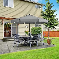 ABCCANOPY Premium Patio Umbrellas 10' Dark Gray