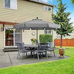 ABCCANOPY Premium Patio Umbrellas 7.5' Dark Gray