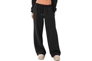 Ugerlov Wide Leg Sweatpants Women 2026 Trendy Fleece Lined Baggy Sweat Pants Athletic Lounge Sweatpant with Pockets