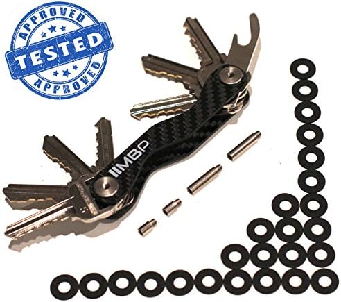 Key Organizer | Making Keys More Comfortable | Premium Compact Key Holder Keychain Carbon Fiber