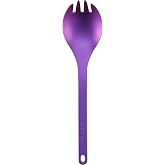 Snow Peak Titanium Spork for Outdoor Use, Portable and Durable, Purple | Lightweight, Perfect for Camping, Backpacking, Hiking &amp; Everyday Use, Premium Anodized Titanium