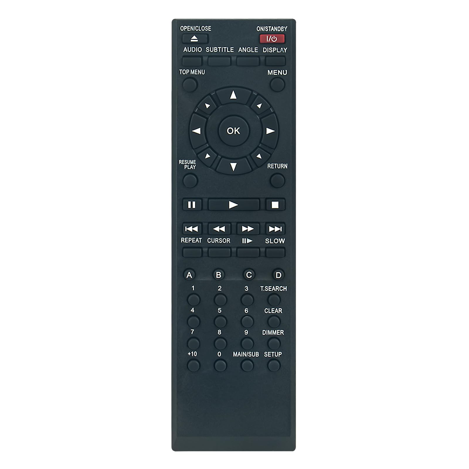 AULCMEET SE-R0285 Replacement Remote Control Compatible with Toshiba HD DVD Recorder Home Cinema HD-A3KC HD-A30 HD-A30KU HD-A30KC HD-A3 HD-A3KU