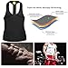 Junlan Men Workout Tank Top Vest Gym Shirt Weight Loss Dress Waist Body Shaper Sauna Suit Slim Corset Compression Clothes (M, Black Sauna Tank)