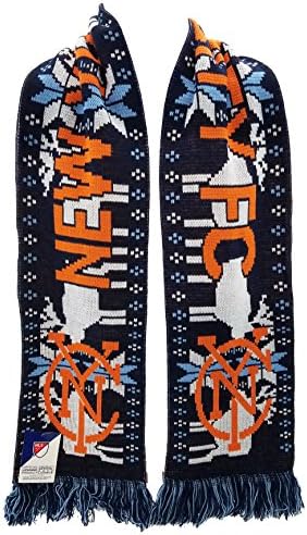 MLS New York City FC NYCFC "Ugly" Holiday Scarf, Blue, One Size