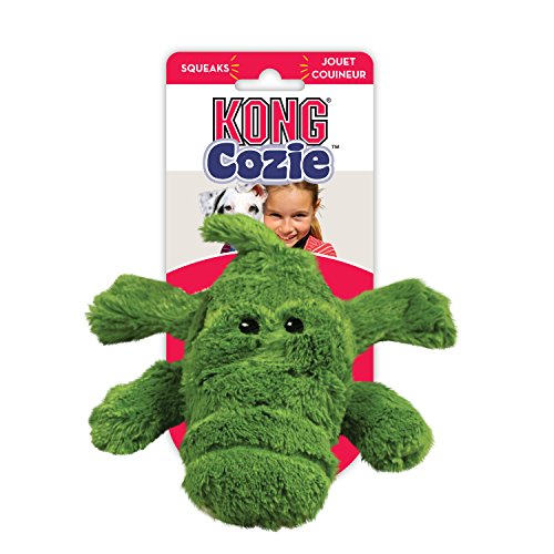KONG Cozie Ali the Alligator Medium Dog Toy, Green